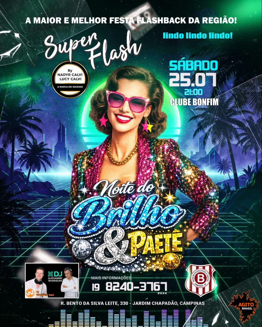 NOITE DO BRILHO E PAETE